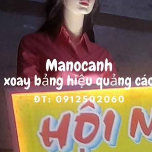 quảng cáo độc lạ bằng manocanh điện tử