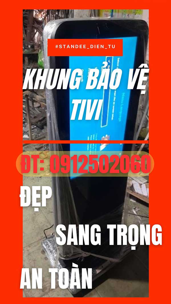 Khung Kiosk Thông Tin Việt Nam 2025 4 khung standee điện tử