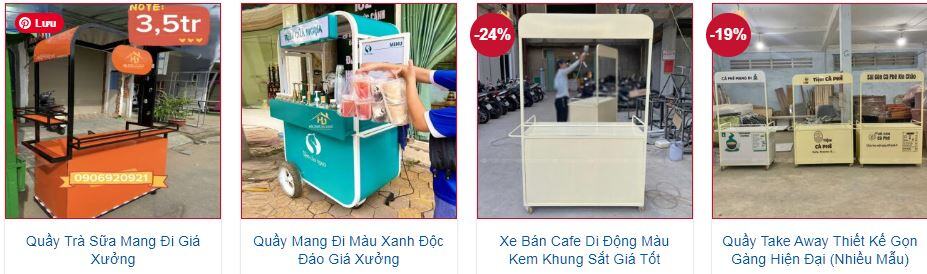 TOP 30+ Quầy Take Away, Xe Bán Hàng Di Động...tại TP.Hồ Chí Minh 1 30 mau xe take away tham khao 8
