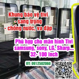 Xưởng sản xuất khung standee điện tử bảo vệ tivi