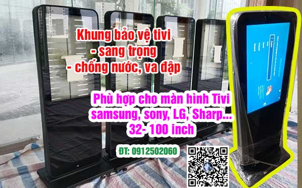 PROPOSAL HOÀN CHỈNH - GIẢI PHÁP STANDEE ĐIỆN TỬ GẮN TIVI CHÍNH HÃNG 2 Xưởng sản xuất khung standee điện tử bảo vệ tivi