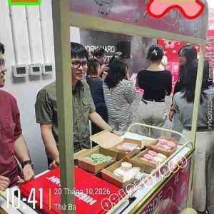 thuê quầy đặt đồ ăn bánh cho sự kiện
